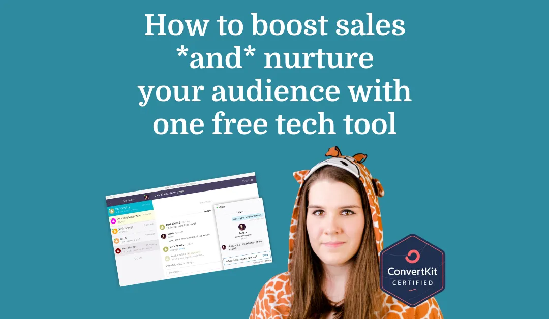 How to boost sales *and* nurture your audience with one free tech tool